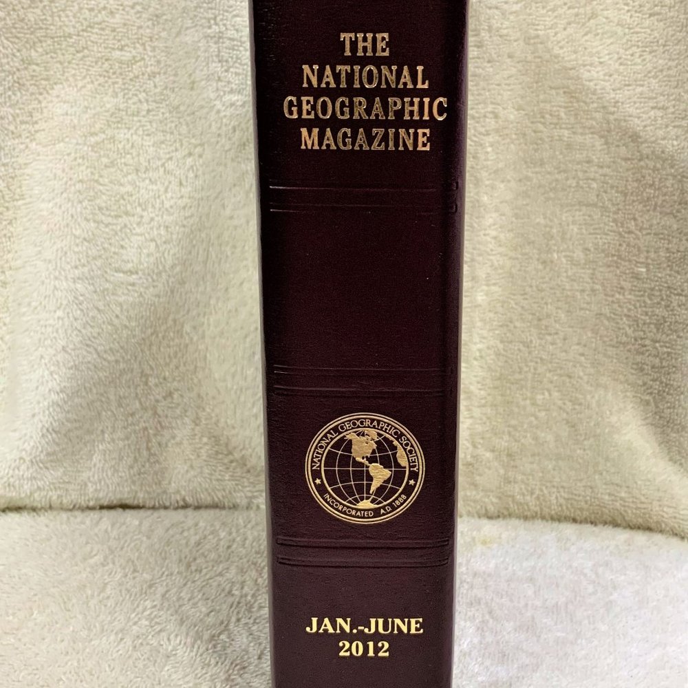 2012  Set of 6 National Geographic Magazines w/Slip Case January thru June 2012
